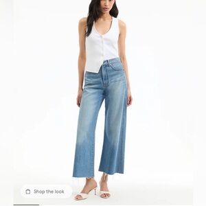 Veronica beard Taylor wide leg crop jeans